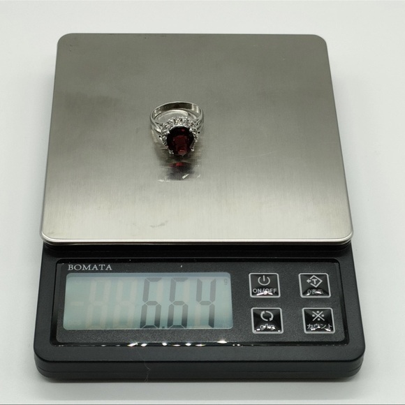 Jewelry Ring Garnet 5.11ct Platinum 1399052 - Picture 5 of 11